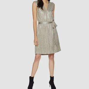 Bishop + Young Metallic Mini Dress Sz L